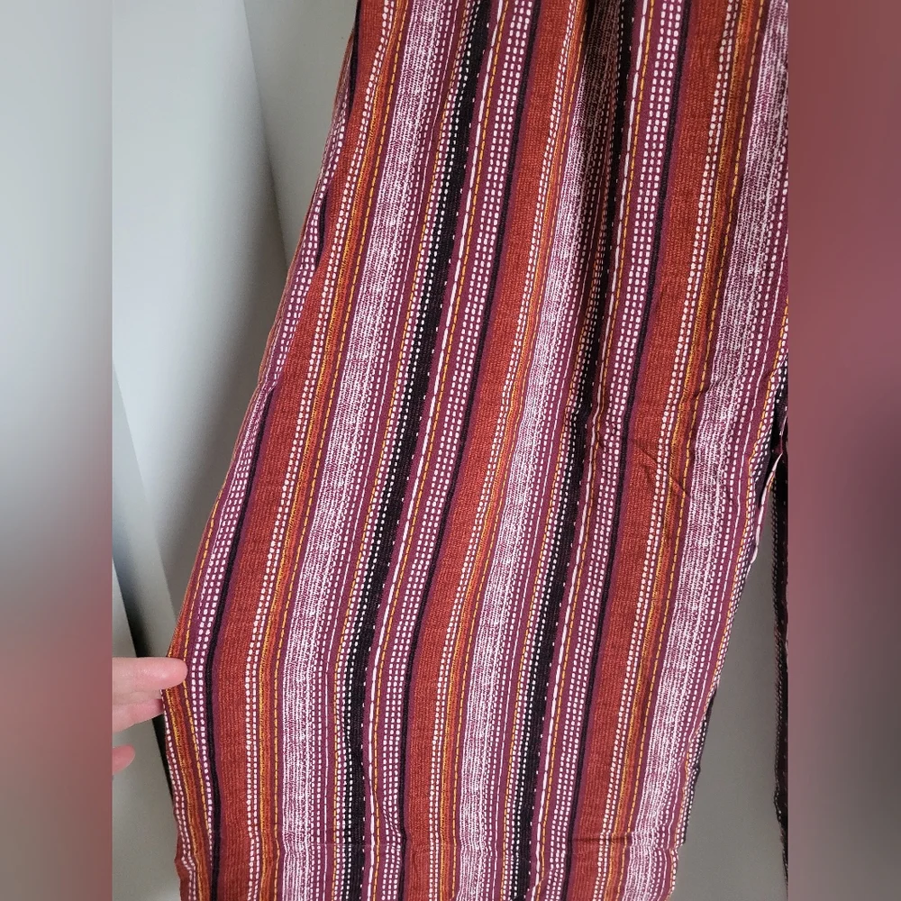 Band of Gypsies Pull On Striped Palazzo Pants High Rise Wide Leg Women Size XL - Picture 2 of 5